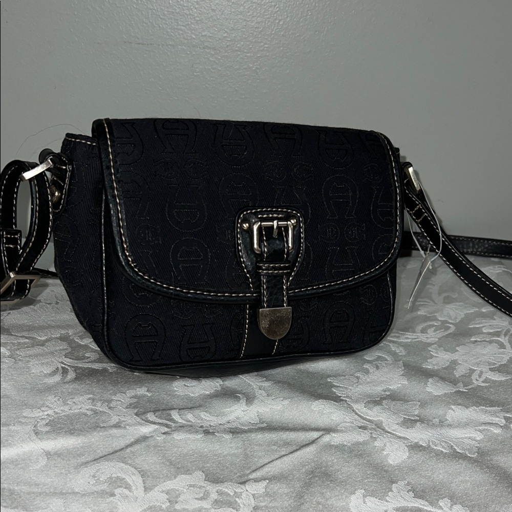 Aigner Etienne Black Crossbody Bag
